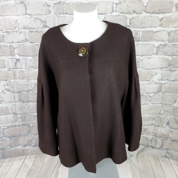 Focus Wool Blend Jacket Princess Bell  Sleeve 14 - Picture 1 of 12